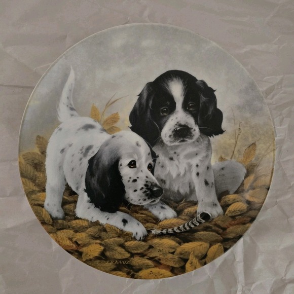 Knowles Other - Edwin M Knowles Collector Plate "Fine Feathered Friends. English Setters."